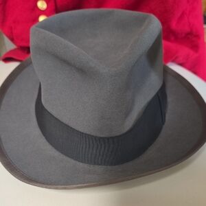 Lee Fifth Ave Joseph Horne Pittsburgh Stylish Gray Fedora Hat